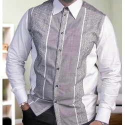 Chemise de Créateur "Signature Grey"